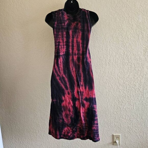 Sundry Tie Dye Side Tie Dress - Picture 4 of 6